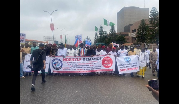 Niger Delta youths’ barricade NNPCL Towers in Abuja